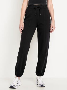 Old Navy High-Waisted Dynamic Fleece Sweatpants Black